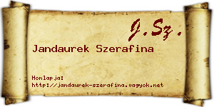 Jandaurek Szerafina névjegykártya